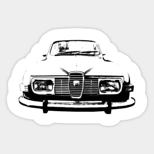 Saab 95 classic car monoblock black Sticker